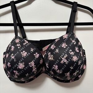 Victoria's Secret PINK Wear Everywhere Super Push Up Bra 38D Convertible Straps